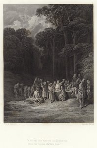 Illustratie voor Vivien door Alfred Tennyson door Gustave Dore